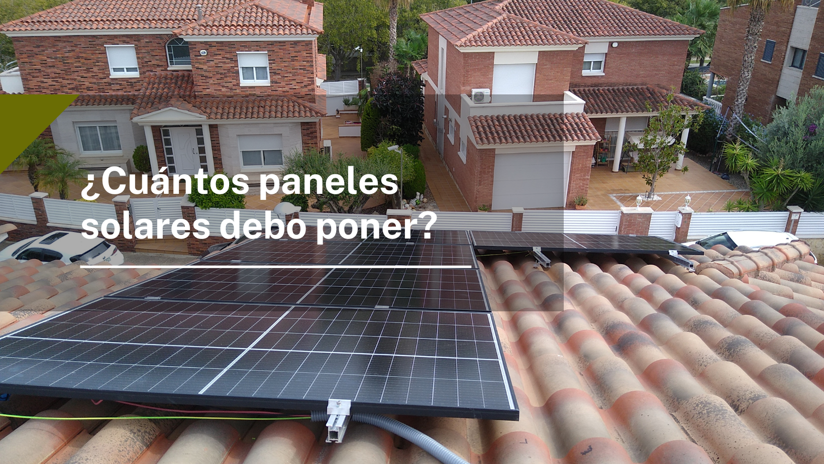 Dimensionado paneles solares